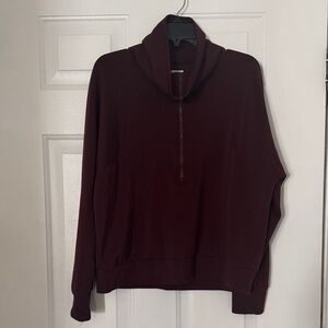 Maurices Deep Burgundy Cowl Neck Sweater